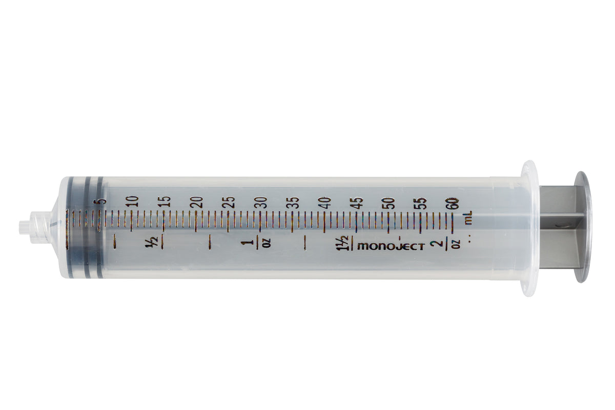 Kendall Monoject SoftPack Medical Syringe, Luer Lock Tip, 60mL