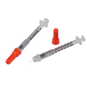 Monoject 3/10mL Insulin Safety Syringe with Needle 30G x 5/16" L