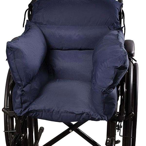 Wheelchair Comfort Cushion Liner, Navy, Seat 16" X 16"