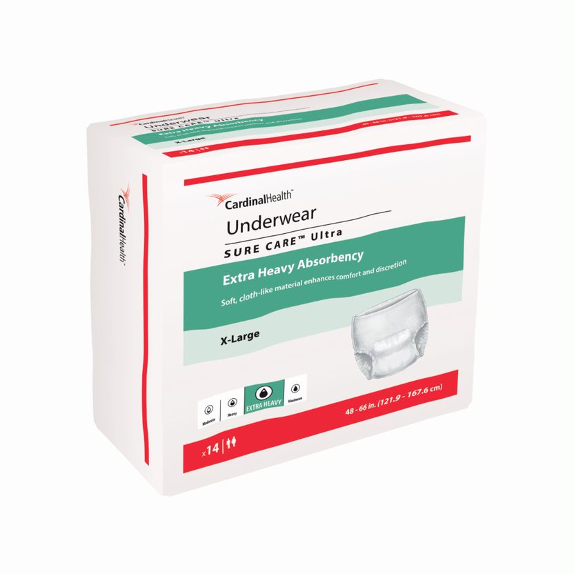 Cardinal Health, Underwear, Sure Care Ultra, X-Large, 48"- 66"