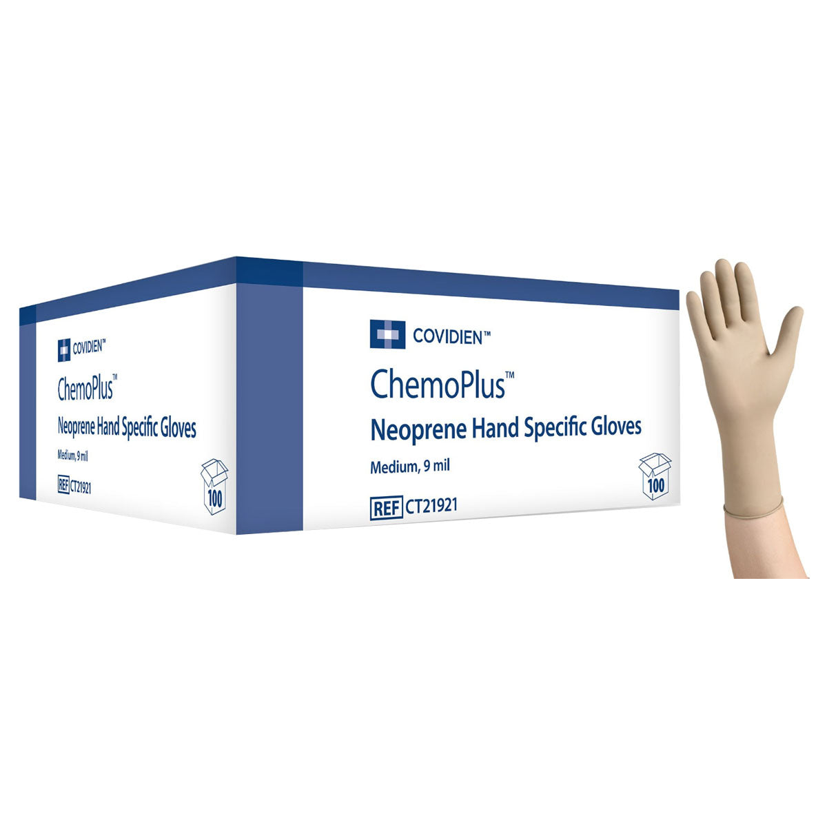 Cardinal Health ChemoPlus Protective Glove, Neoprene, Medium