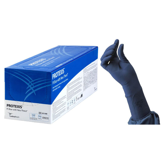 Protexis PI Blue Surgical Glove, Size 8.5