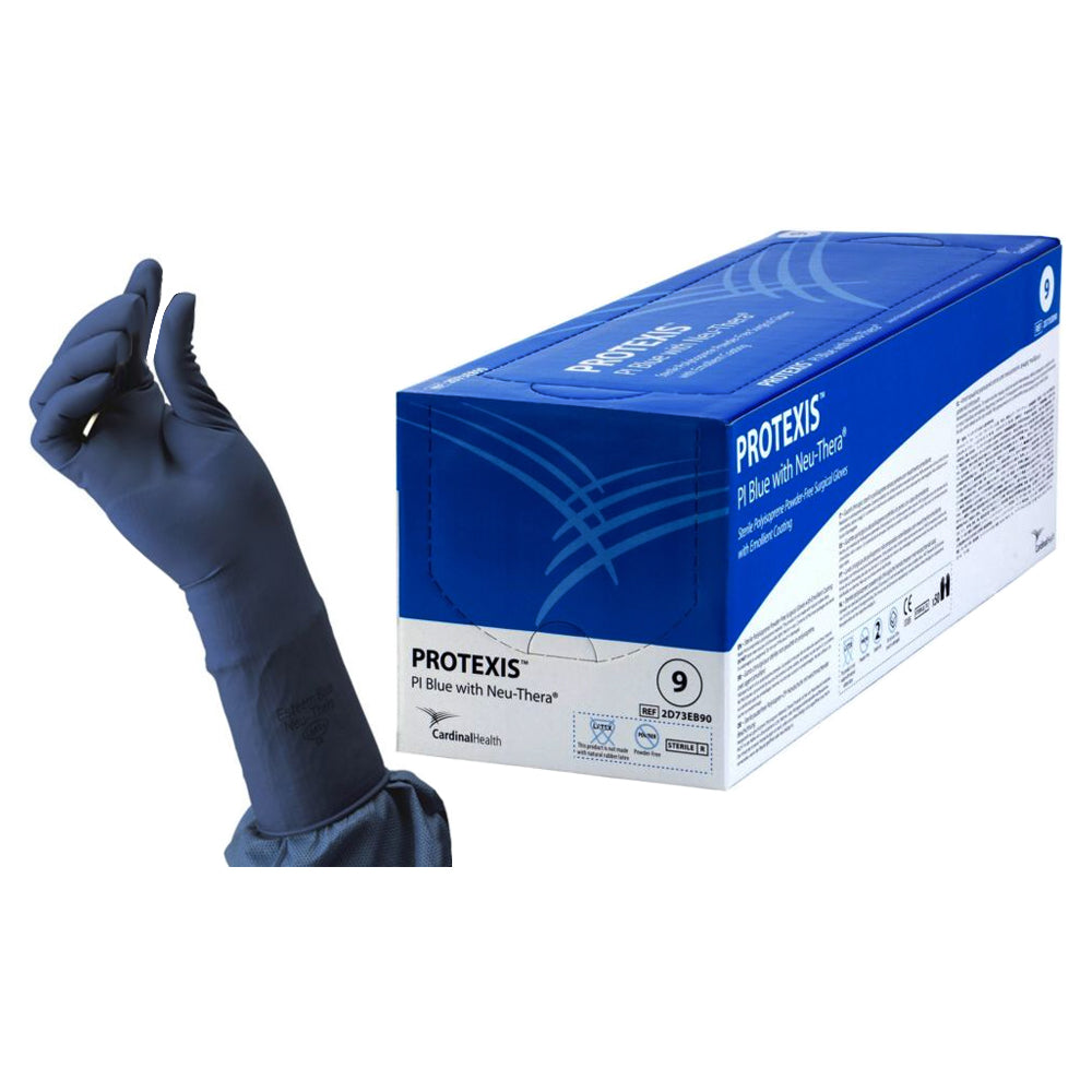 Protexis PI Blue Surgical Glove, Size 9