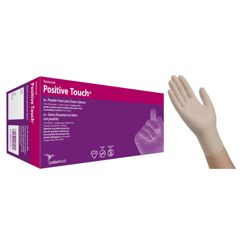 Cardinal Health Latex Exam Gloves, Powder-Free, X-Small