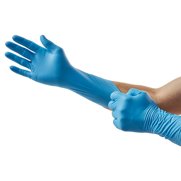 Esteem Extended Cuff Nitrile Exam Gloves, 12", Medium
