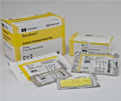 Kendall Xeroform Sterile Non-Adherent Petrolatum Gauze Roll, 4" x 3 yds