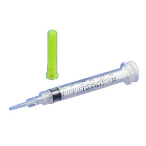 Monoject Standard Rigid Pack Tuberculin Syringe 1mL with 27G x 1/2" L Detachable Needle