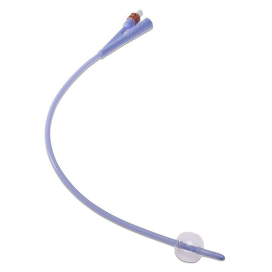 Cardinal Health Dover 100% Silicone Foley Catheter, 2-Way, 16Fr OD, 16'' 30mL