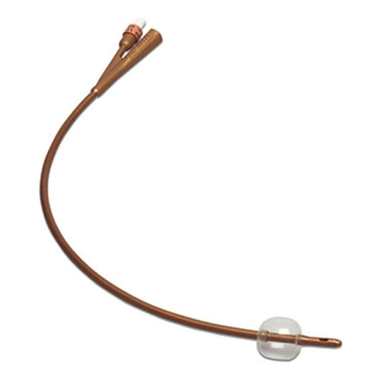 Cardinal Health Dover 100% Silicone Foley Catheter, Silver Coated, 2-Way, 16" 20Fr OD, 30cc Capacity
