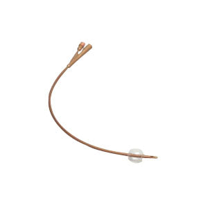 Dover 2-Way Silver Coated Foley Catheter, 22Fr, 16" L, 30cc Balloon Capacity