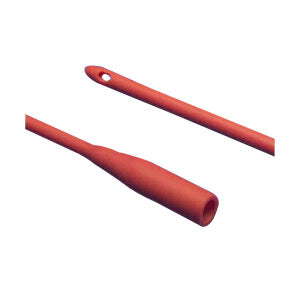 Kendall Dover Robinson Red Rubber Urethral Catheter, 10Fr, 12" L