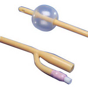 Kendall Dover 3-way Foley Catheter 20Fr, 30cc Balloon Capacity, Reinforced Tip, Latex, Sterile