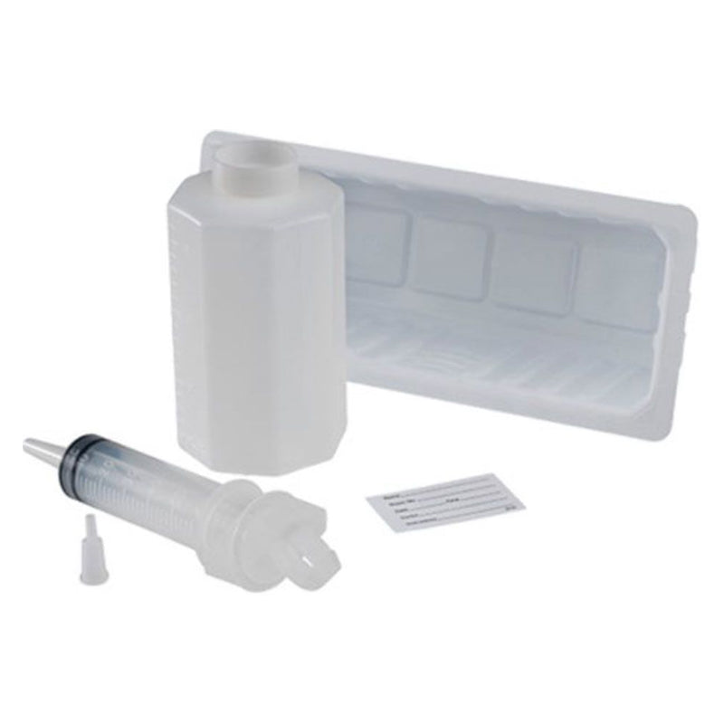 Kangaroo Irrigation Kit, 60cc ENFit Piston Syringe, 500cc Container and Basin