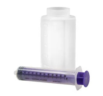Kangaroo Irrigation Kit, 60cc ENFit Piston Syringe, 500cc Container