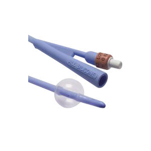 Dover 3-Way Silicone Foley Catheter 28Fr, 5cc Balloon Capacity, 16" L