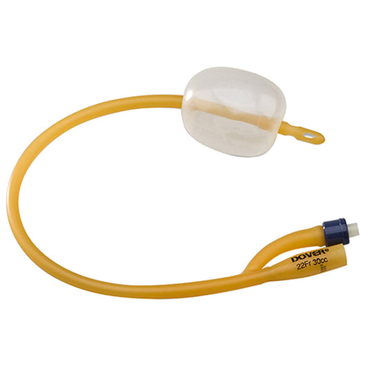 Cardinal Health Dover Hydrogel Coated Foley Catheter, Two Way, 18Fr OD, 30mL Capacity