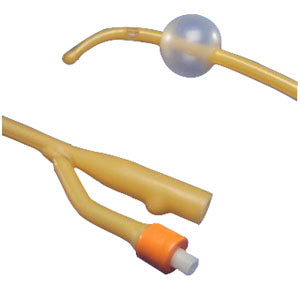 Dover 2-Way Red Rubber Foley Catheter 20Fr, 5cc Balloon Capacity, 16" L