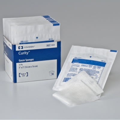 Curity Sterile Gauze Sponge, 8 Ply, 4" x 4"