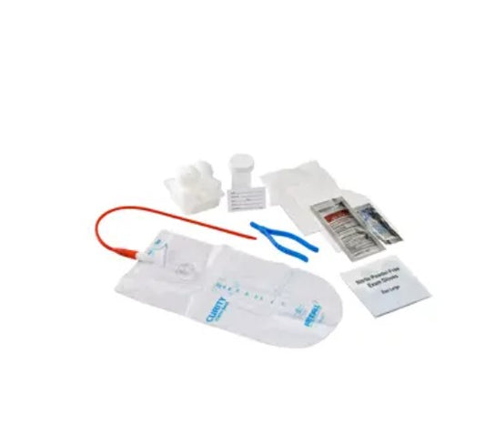 Curity Dover Closed Urethral Catheter Tray 14 to 16Fr, Ultramer Red Rubber