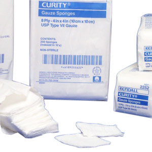 Curity Non-Sterile Gauze Sponge, 16-ply, 10s, U.S.P Type VII, 4" x 4"