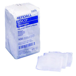 Kendall Lisco Non-Sterile Sponge 4" x 4" Bulk