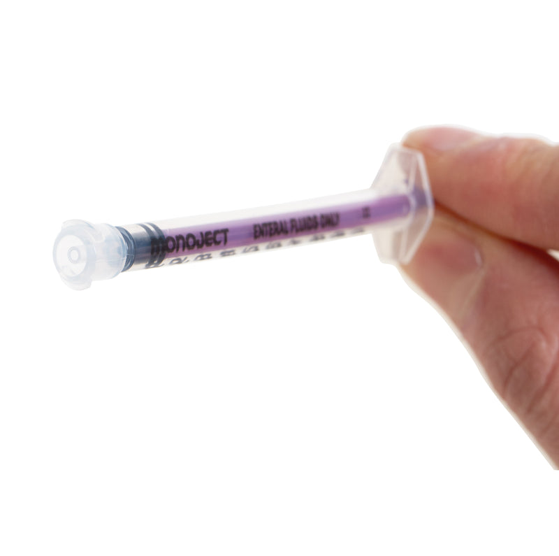 Kendall Monoject Purple Oral Dispenser Syringe, 1mL