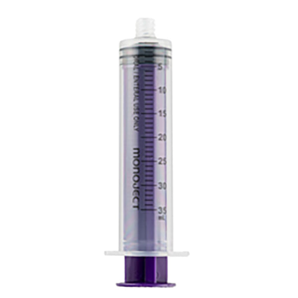 Monoject Purple Oral ENFit Syringe, Sterile, 35 mL