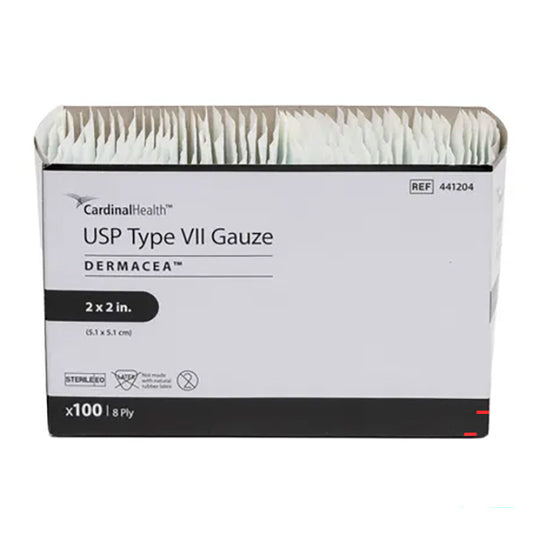 Kendall Dermacea Sterile Gauze Sponge, 8-Ply, 2s, 2" x 2"