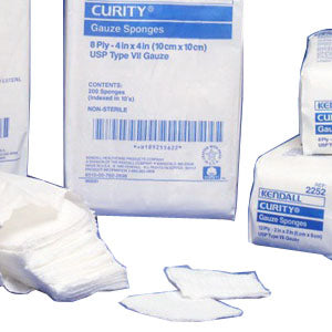 Curity Non-Sterile Gauze Sponge, 16- ply, Bulk, 3" x 4"