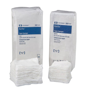 Kendall Kerlix Sterile Super Sponge Medium, Sterile, 10s, 6" x 6-3/4"