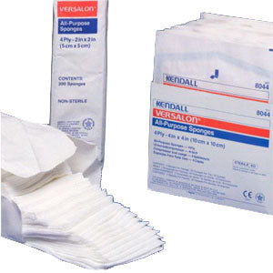 Kendall Versalon Sterile Non-Woven Sponge, 4-Ply, 5s, 4" x 4"