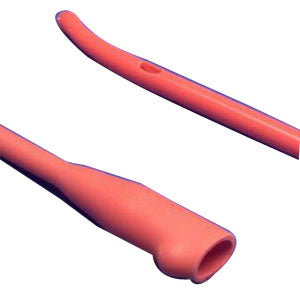 Curity Ultramer Red Rubber Urethral Catheter, Hydrogel-Coated, 14Fr Coude, 16" L