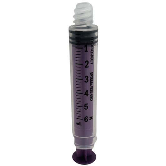 Monoject Purple Oral ENFit Syringe, Non-Sterile, 6 mL