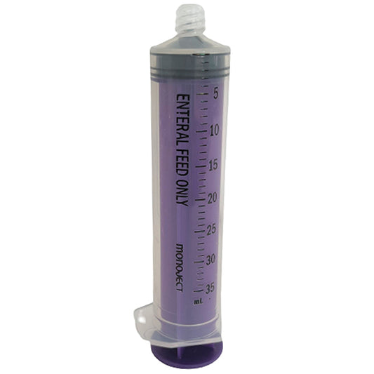 Monoject Purple Oral ENFit Syringe, Non-Sterile, 35 mL