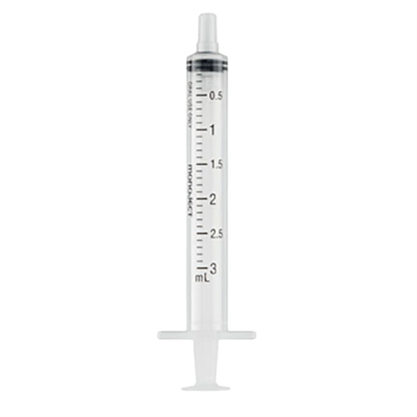 Monoject 3mL Oral Syringe, Clear, Polypropylene