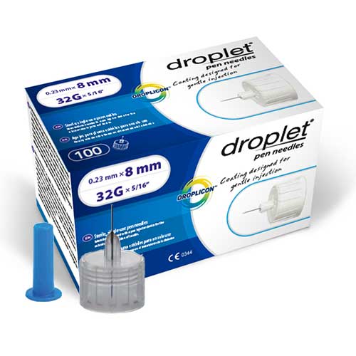 HTL-Strefa Droplet Pen Needle, 32ga, 8mm