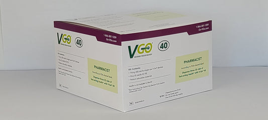 V-GO 40U Disposable Insulin Delivery Device (30 per box)