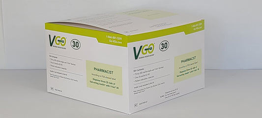V-GO 30U Disposable Insulin Delivery Device (30 per box)