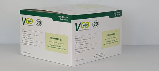 V-GO 20U Disposable Insulin Delivery Device (30 per box)