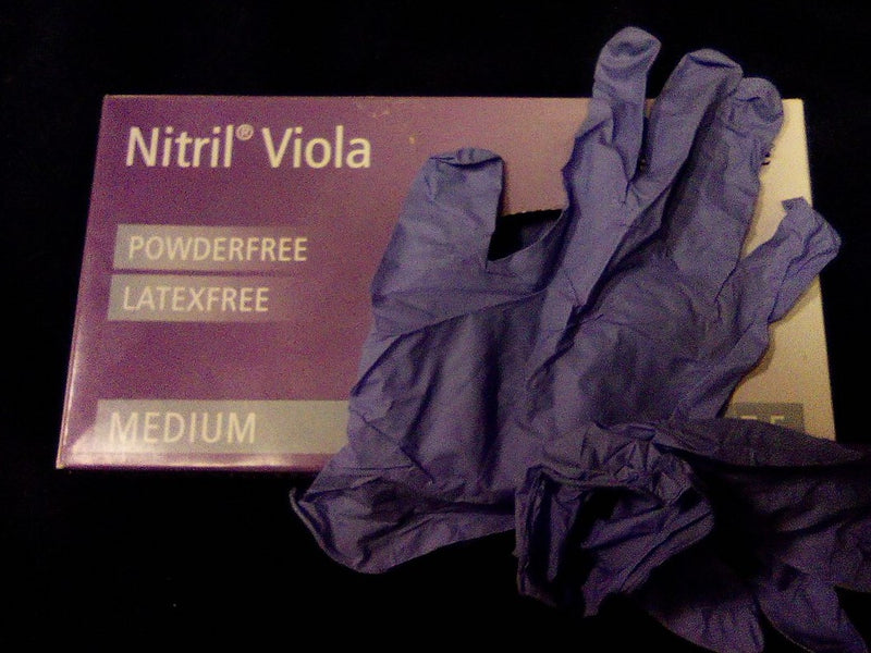 Medline Nitrile Exam Gloves, Powder-Free, Medium